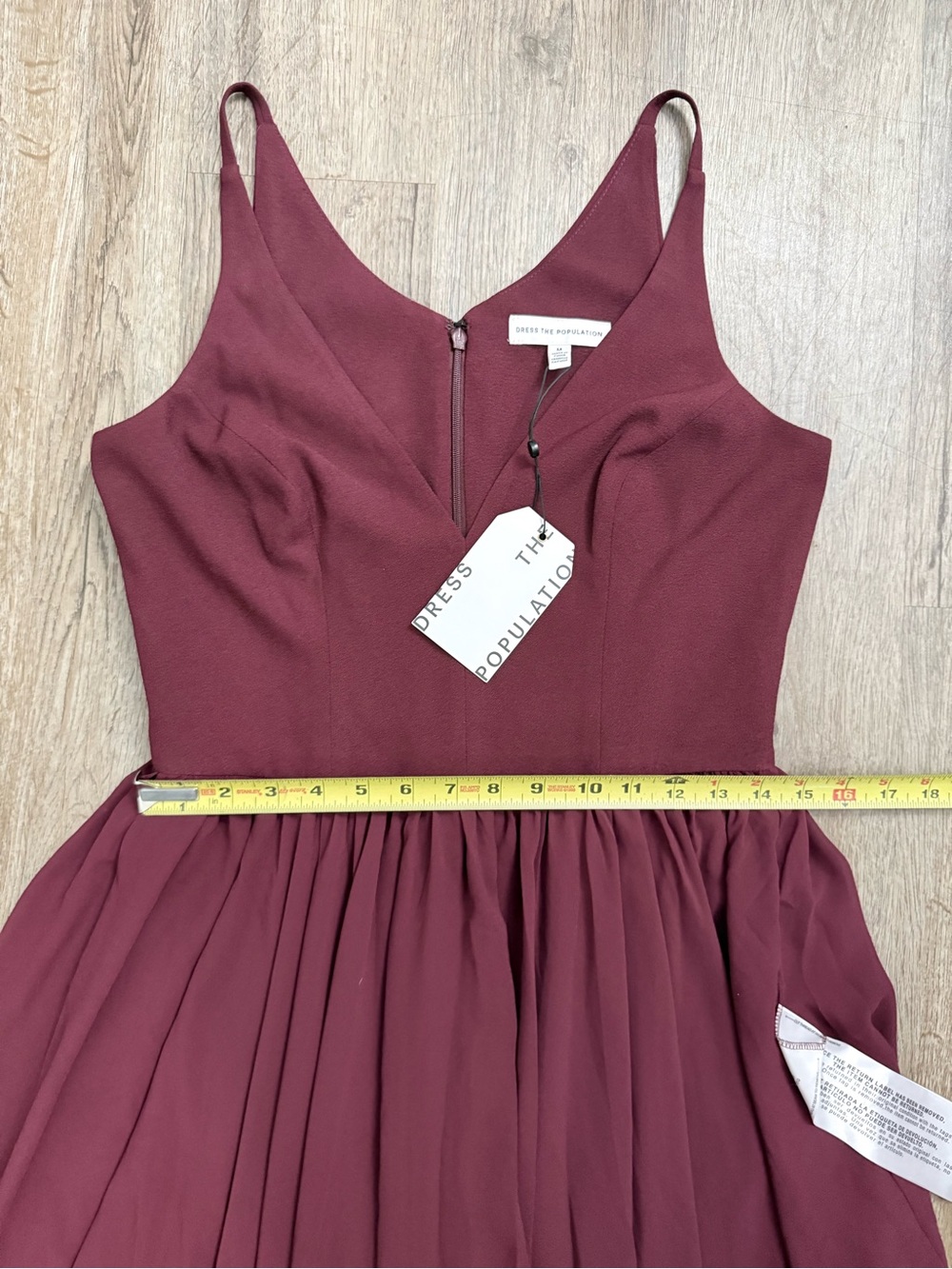 Dress The Population • Alicia Chiffon Fit & Flare Dress - Picture 12 of 16